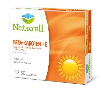 Zdjęcie NATURELL Beta-karoten + E, 60 tabletek