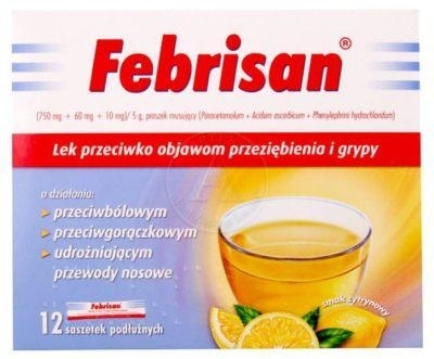 Zdjęcie Febrisan 750mg+60mg+10mg 12 saszetek