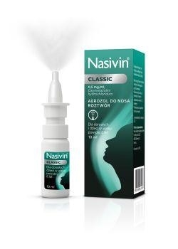 Zdjęcie Nasivin Classic aerozol do nosa 0,5mg/1ml, 10ml