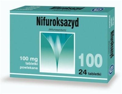 Zdjęcie Nifuroksazyd Hasco  100mg 24 tabletki