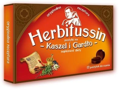 Zdjęcie Herbitussin pastylki na kaszel i gardło x 12 pastylek
